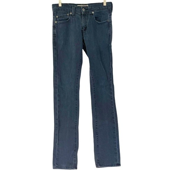 LEVIS SKINNY 511 Black Label Deep Navy Blue Cotton Stretch Denim Jean